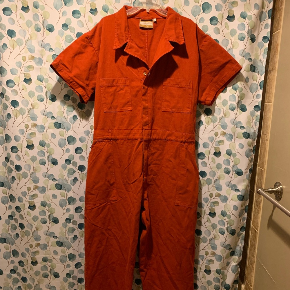 Big Bud Press 3XL Burnt Terracotta Short Sleeve Jumpsuit